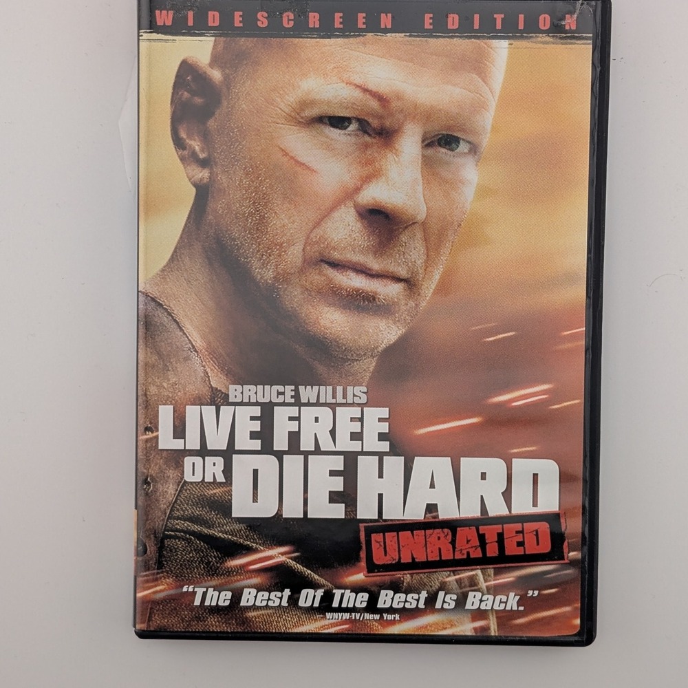 Live Free or Die Hard DVD Unrated Widescreen Edition Bruce Willis